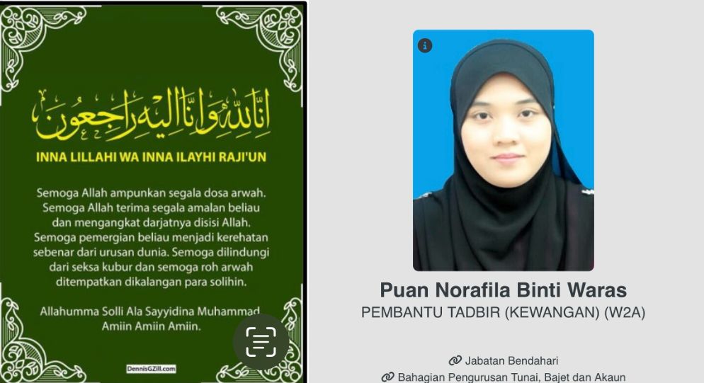 BERITA KEMATIAN STAF
